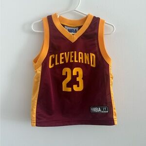 NBA Lebron James Kids Jersey - Burgundy and Gold